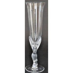 Faberge Kissing Doves Crystal Champagne Flute  9 5/8" In Original Box